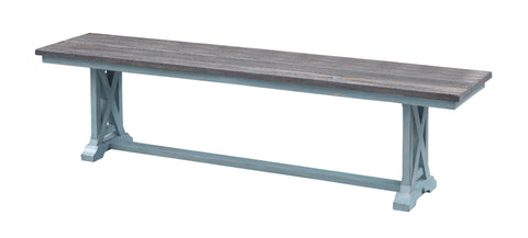 Bar Harbor - Dining Bench - Blue - Premium Dining Benches from Coast2Coast Home - Just $1650! Shop now at brett interiors