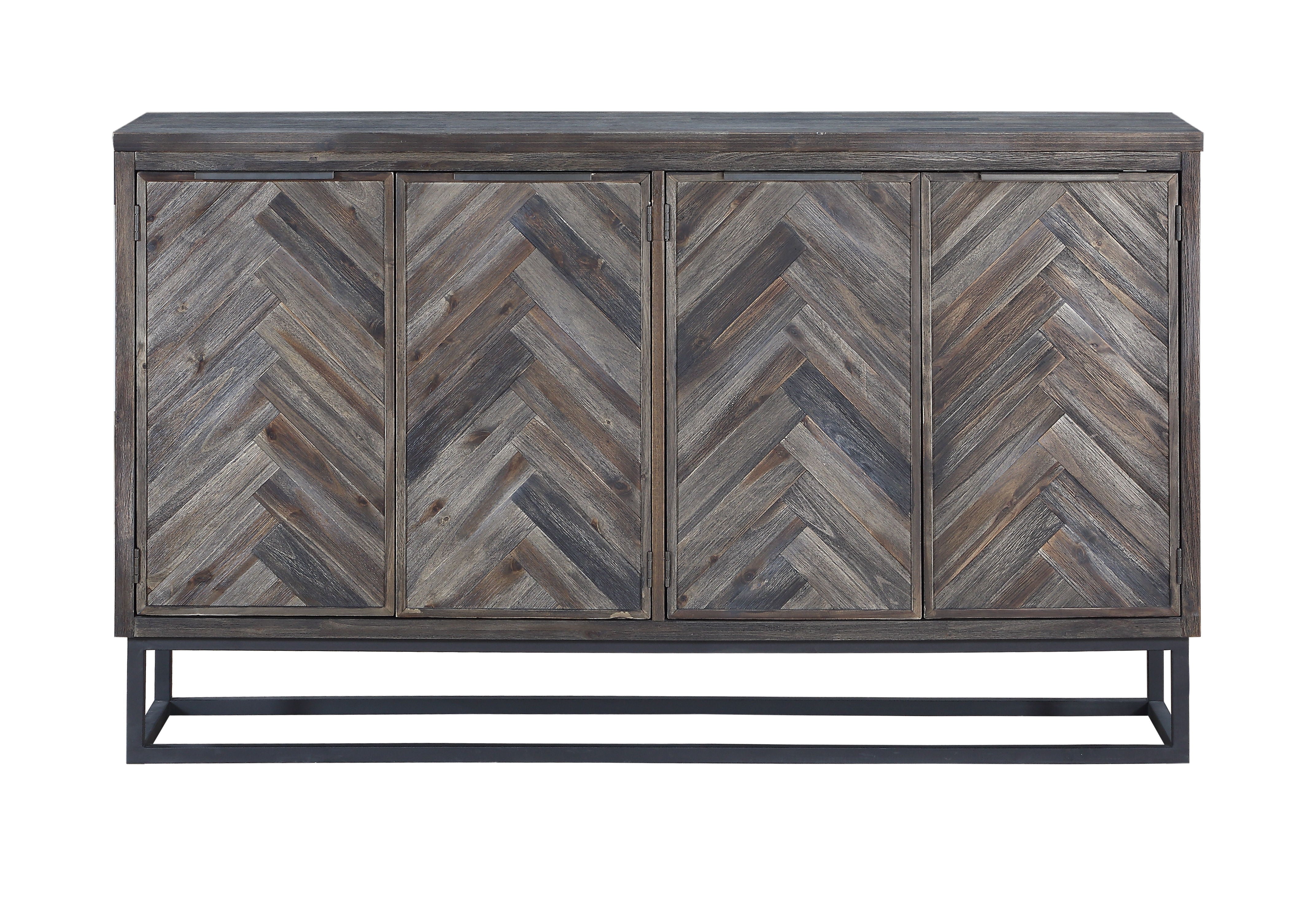 Aspen Court - Four Door Credenza - Herringbone - Premium Credenzas from Coast2Coast Home - Just $4125! Shop now at brett interiors