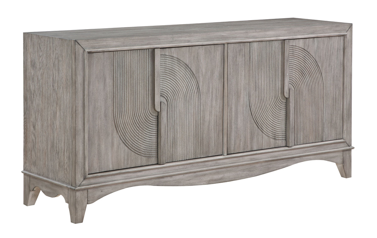 Carbondale - Four Door Credenza - Gray - Premium Credenzas from Coast2Coast Home - Just $4125! Shop now at brett interiors