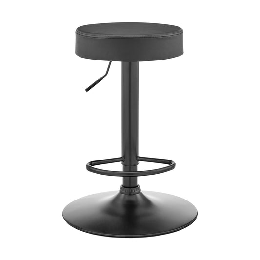 Dax - Backless Adjustable Height Bar Stool - Dark Gray - Premium Adjustable Height from Armen Living - Just $112.50! Shop now at brett interiors