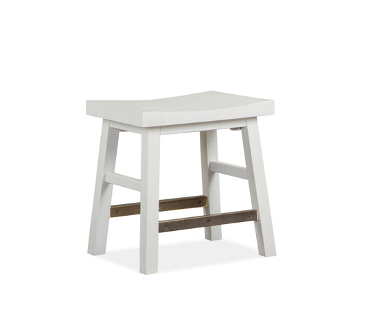 Heron Cove - Stool - Chalk White - Premium Counter Height (24"-27") from Magnussen Furniture - Just $197.50! Shop now at brett interiors