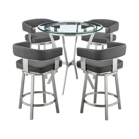 Naomi And Lorin - Dining Set - Premium 3 Piece Dining Room Sets from Armen Living - Just $1782.50! Shop now at brett interiors