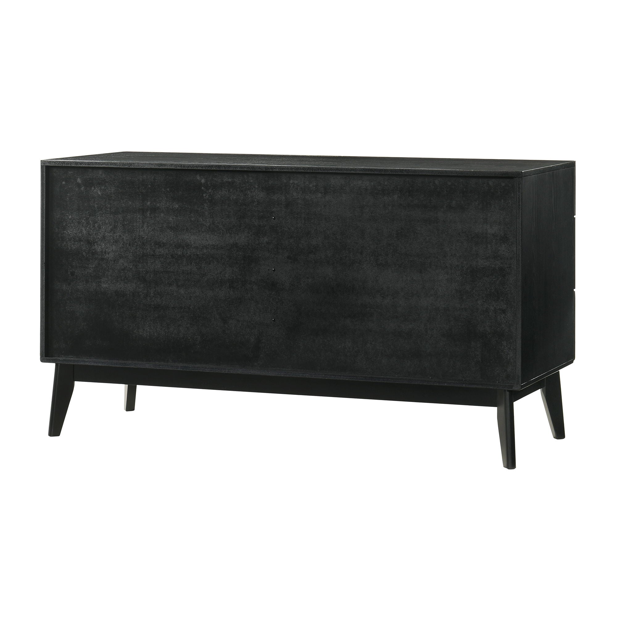 Petra - 6 Drawer Wood Dresser - Black - Premium Dressers from Armen Living - Just $975! Shop now at brett interiors