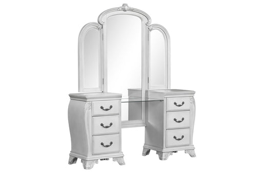 Cambria Hills - Vanity Mirror - Mist Gray - Premium Vanity Mirrors from New Classic - Just $475! Shop now at brett interiors