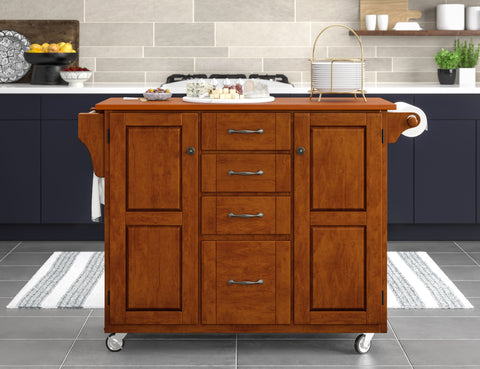 Create-A-Cart - Kitchen Cart - Wood Top - Premium Islands & Carts from Homestyles - Just $1084.98! Shop now at brett interiors