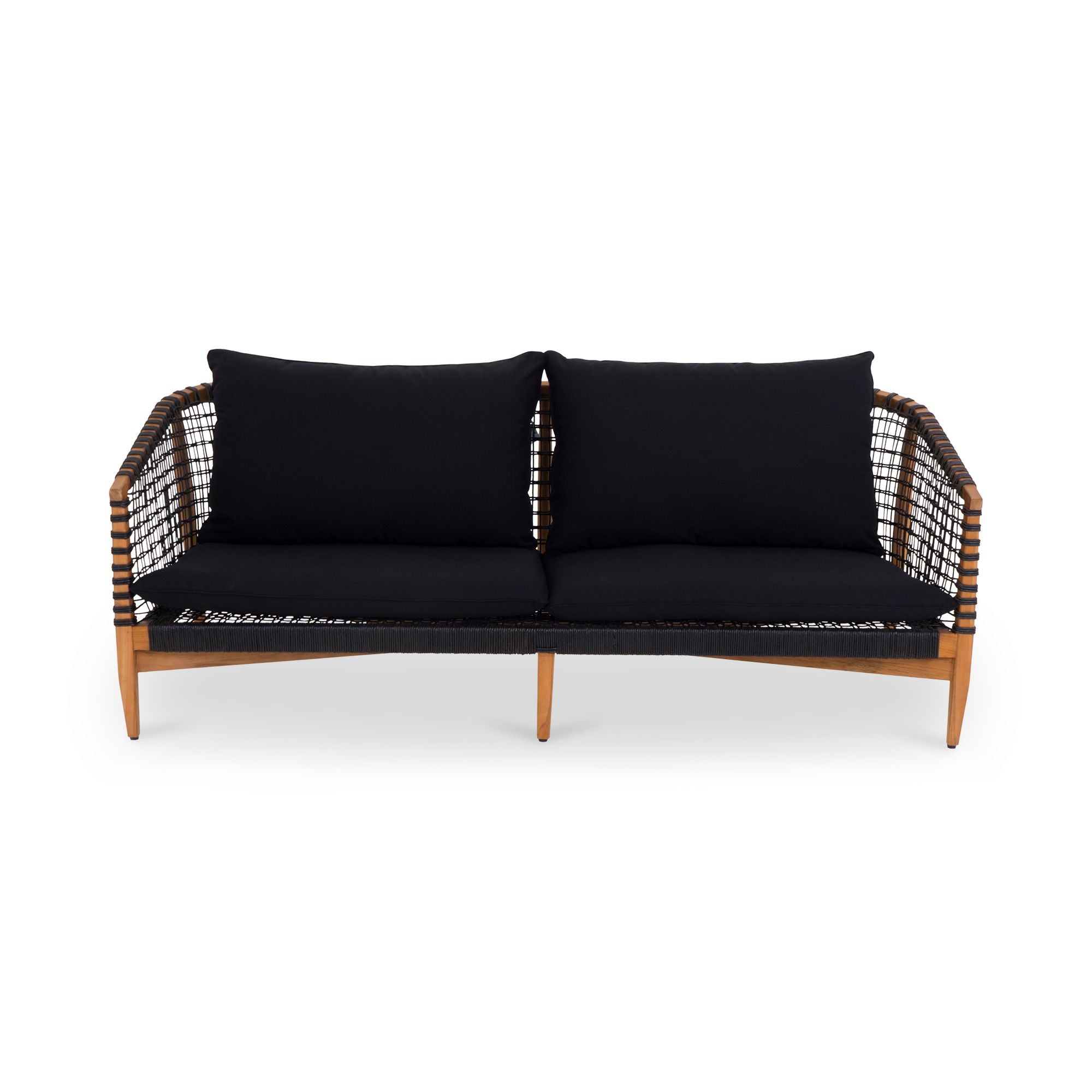 Kuna - Outdoor Sofa - Black - Premium Sofas from Moe's Home Collection - Just $6247.50! Shop now at brett interiors