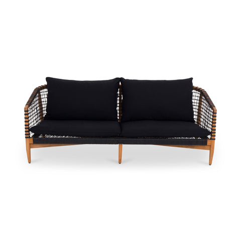 Kuna - Outdoor Sofa - Black - Premium Sofas from Moe's Home Collection - Just $6247.50! Shop now at brett interiors