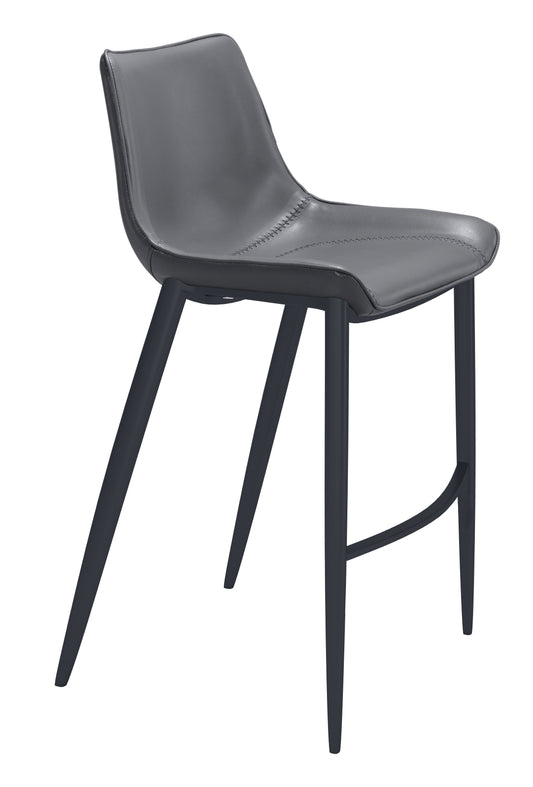 Magnus - Bar Chair (Set of 2) - Dark Gray / Black - Premium Chair Sets from Zuo Modern - Just $1600! Shop now at brett interiors