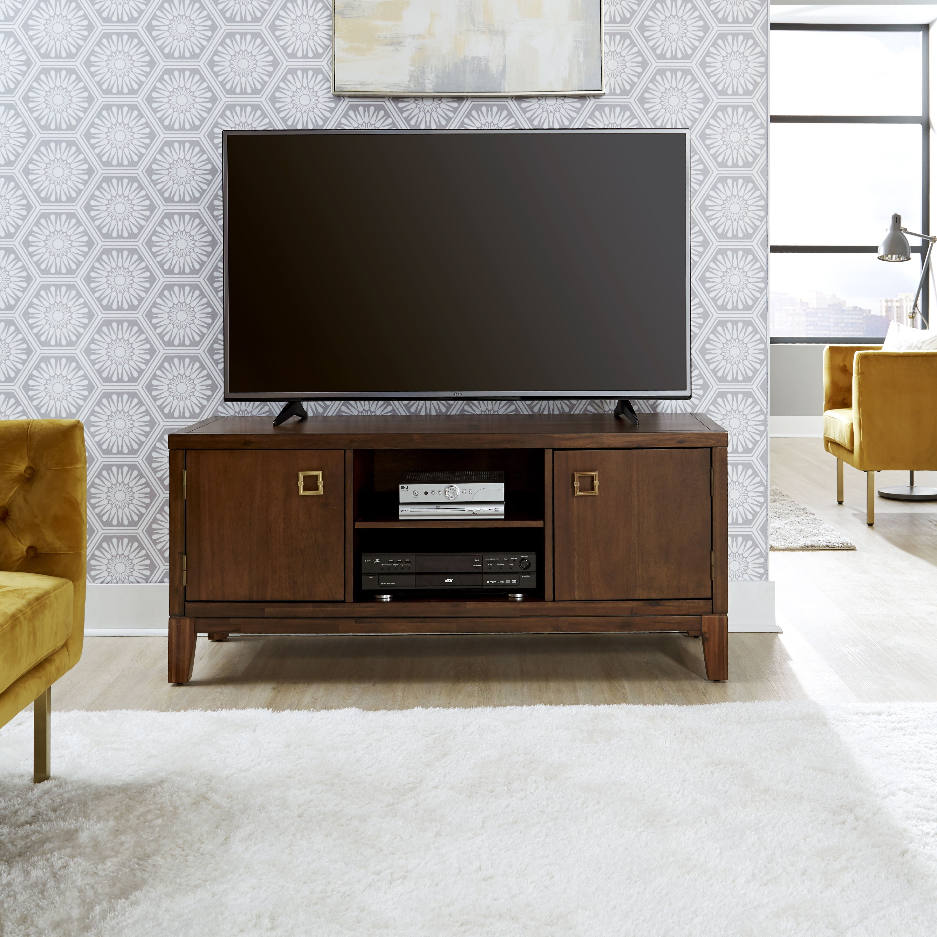 Bungalow - Entertainment Center - Brown, Dark - 24" - Premium TV Stands from Homestyles - Just $1274.98! Shop now at brett interiors