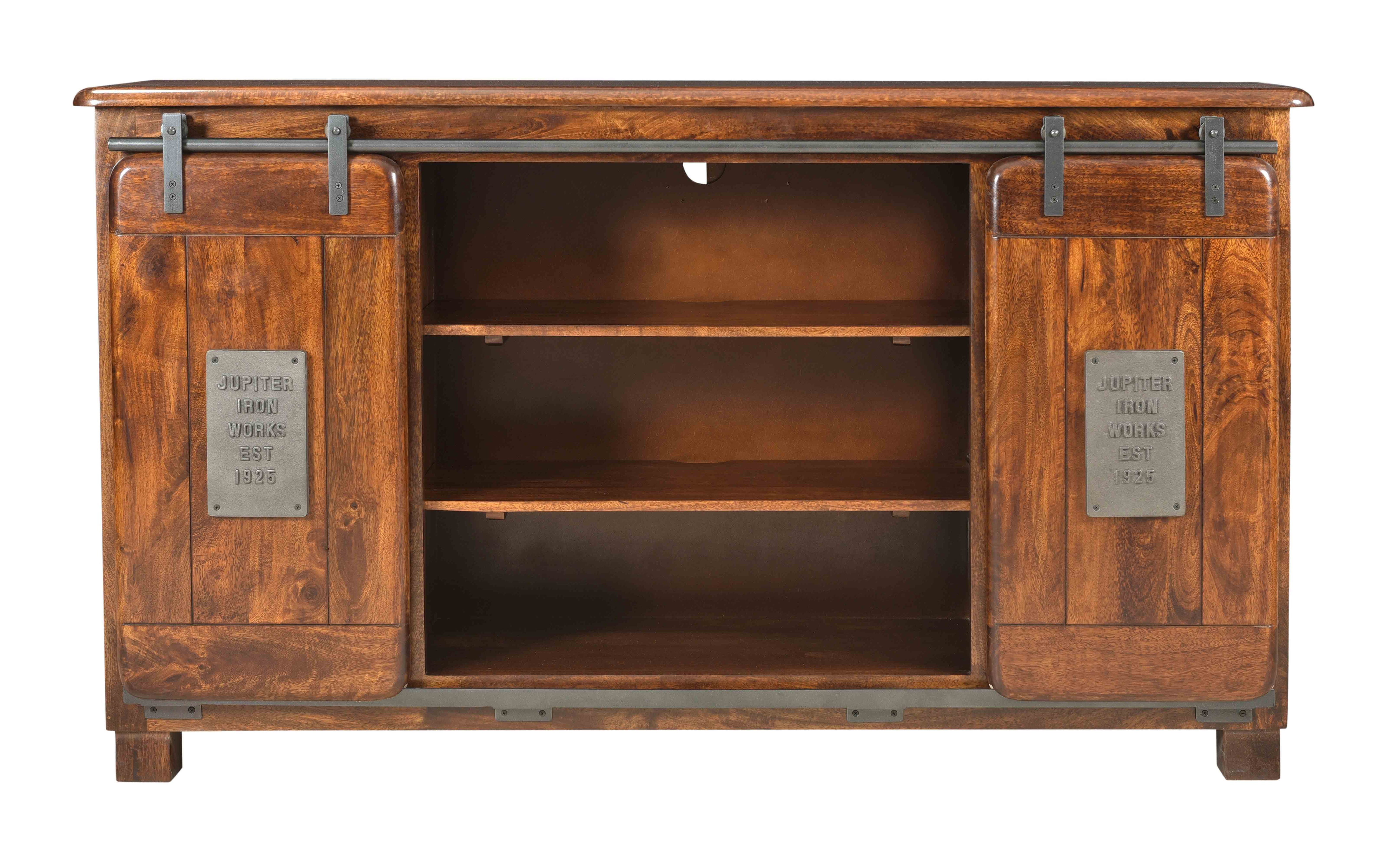 Lowen - Two Sliding Door Eight Drawer Credenza - Warm Brown Mango - Premium Credenzas from Coast2Coast Home - Just $5362.50! Shop now at brett interiors