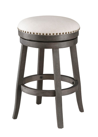 Kate - Swivel Counter Stools (Set of 2) - Barrett Gray / Cream Fabric - Premium Stool Sets from Coast2Coast Home - Just $1320! Shop now at brett interiors