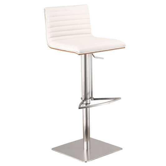 Café - Adjustable Swivel Bar Stool - Premium Adjustable Height from Armen Living - Just $392.50! Shop now at brett interiors