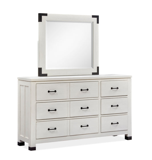 Harper Springs - Landscape Mirror - Silo White - Premium Landscape Mirrors from Magnussen Furniture - Just $339! Shop now at brett interiors