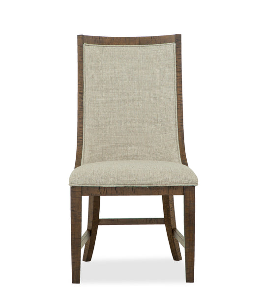 Bay Creek - Upholstered Host Side Chair (Set of 2) - Dark Brown - Premium Chair Sets from Magnussen Furniture - Just $735! Shop now at brett interiors