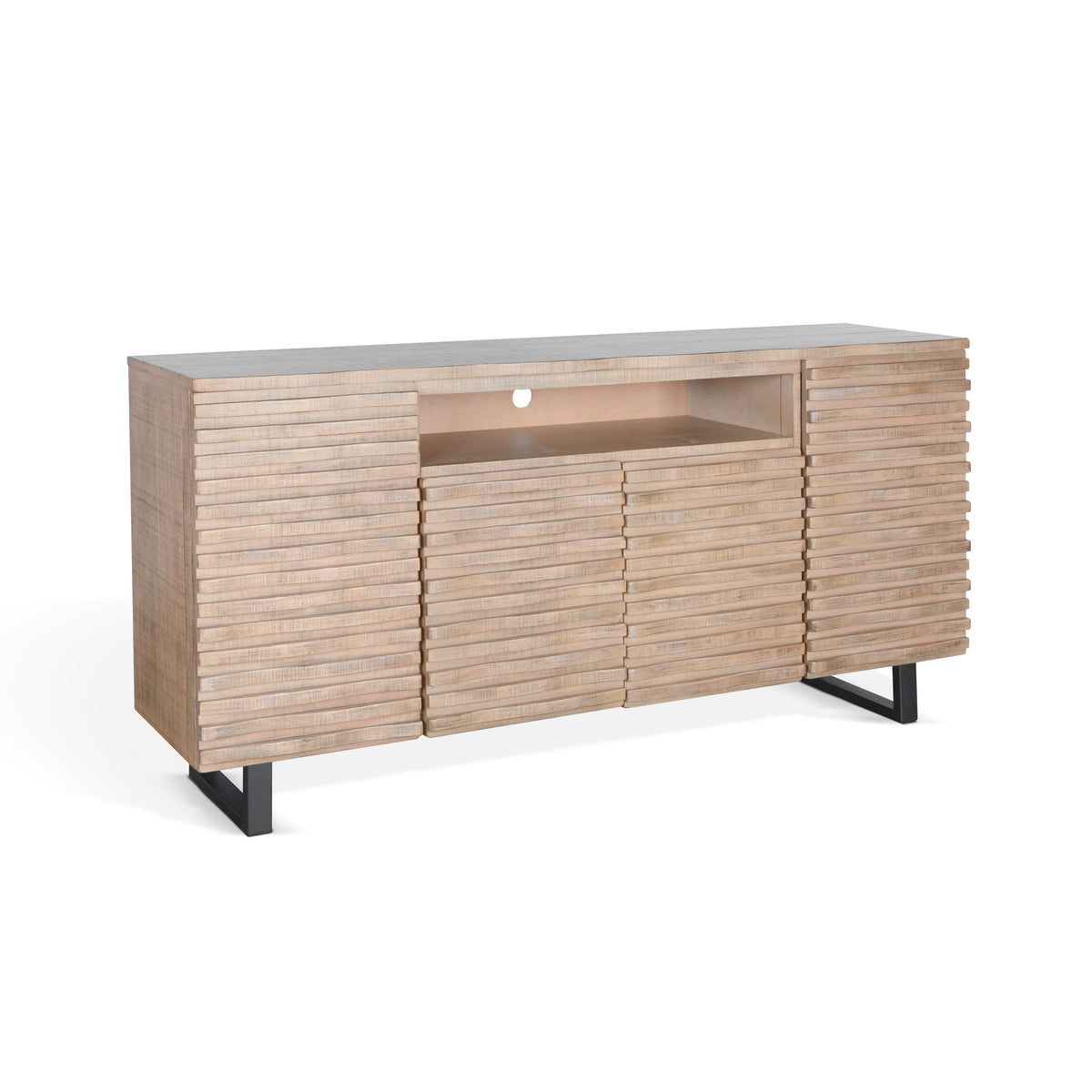 Desert Rock - 72" Media Console Server - Light Brown - Premium TV Stands from Sunny Designs - Just $1084! Shop now at brett interiors