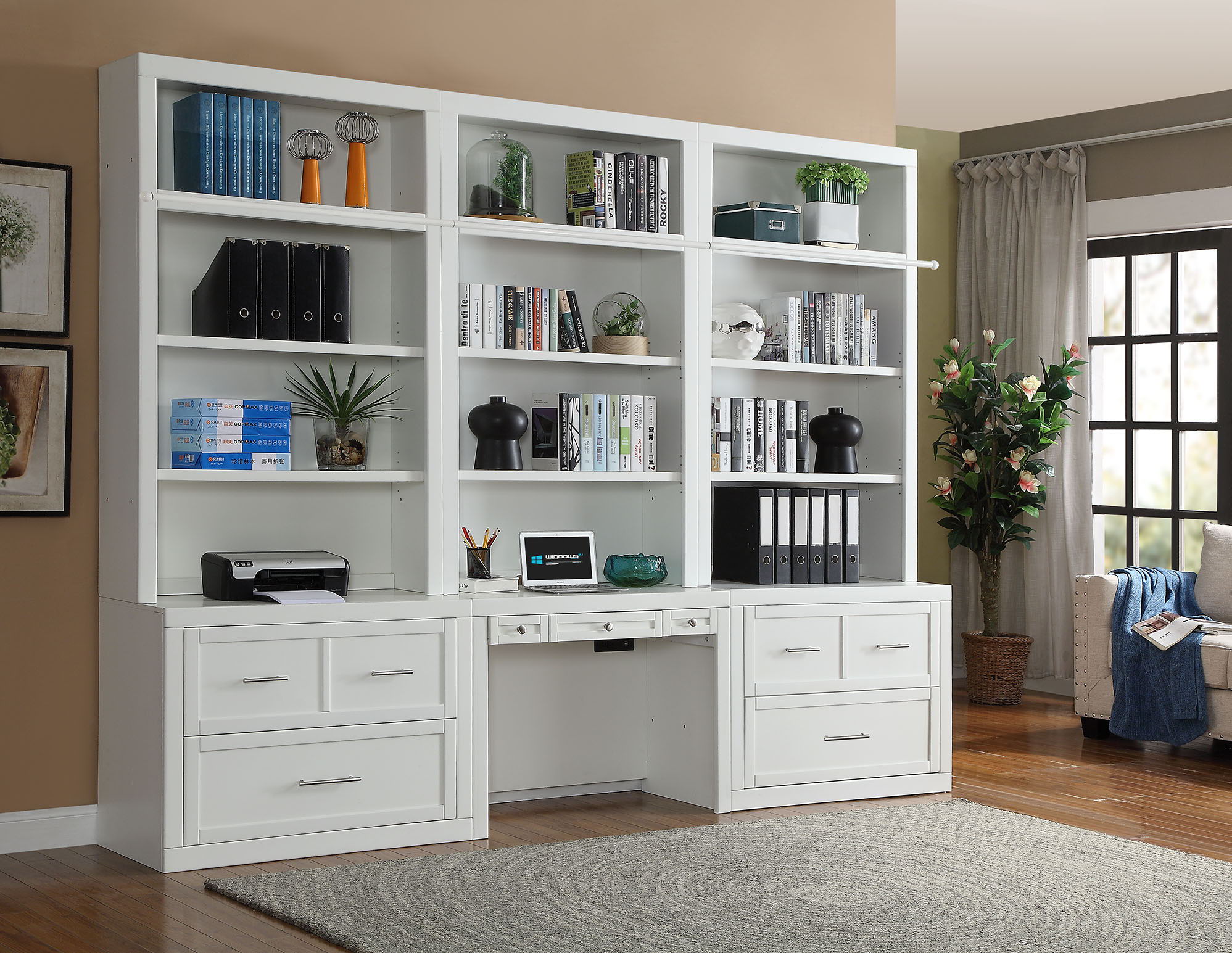 Catalina - Workspace Library Wall - Premium Library Walls from Parker House - Just $4425! Shop now at brett interiors