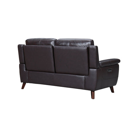 Lizette - Leather Power Recliner Loveseat With USB - Brown - Premium Reclining Loveseats from Armen Living - Just $3085! Shop now at brett interiors