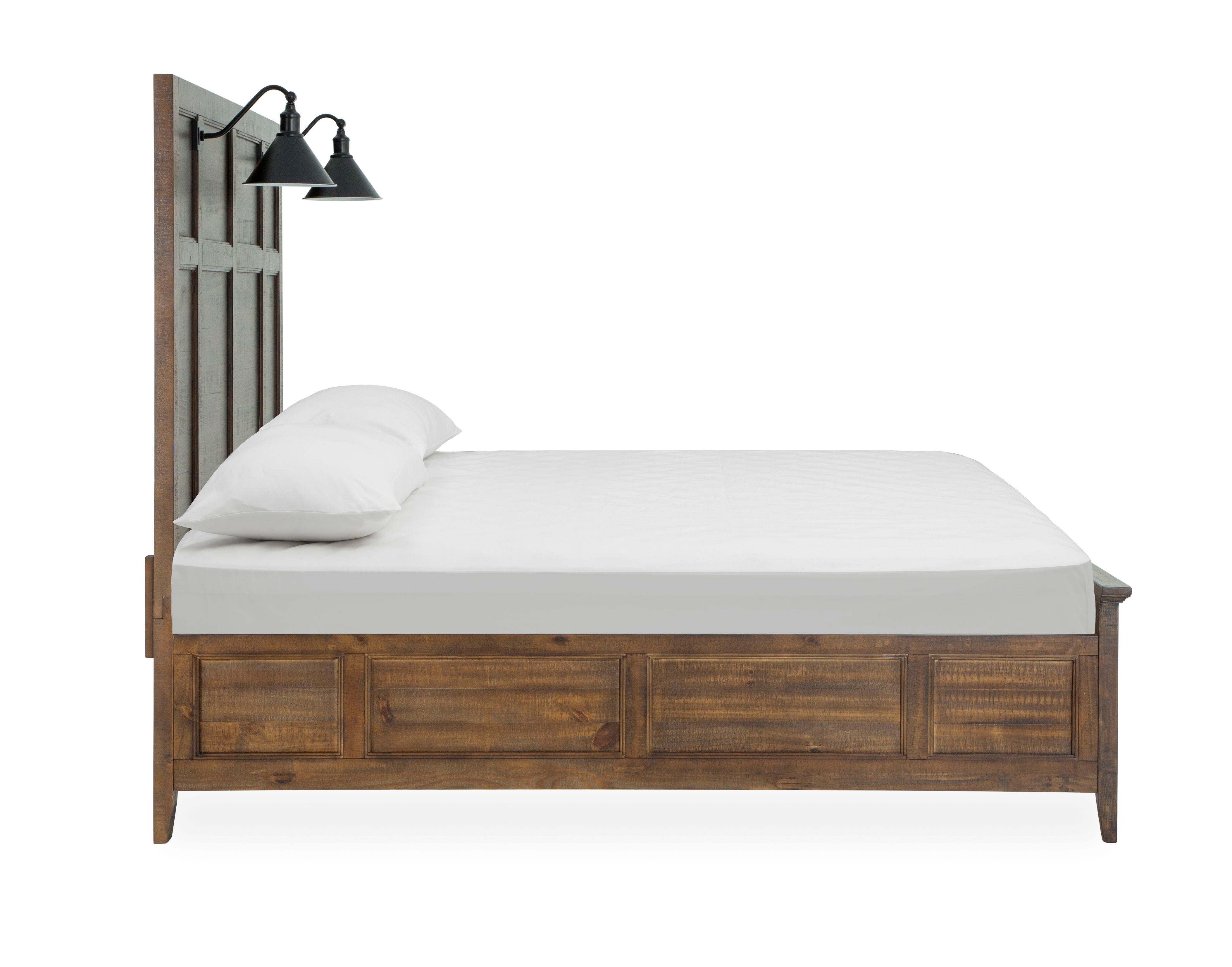 Bay Creek - Complete Lamp Panel Bed With Regular Rails - Premium Panel Beds from Magnussen Furniture - Just $1557! Shop now at brett interiors