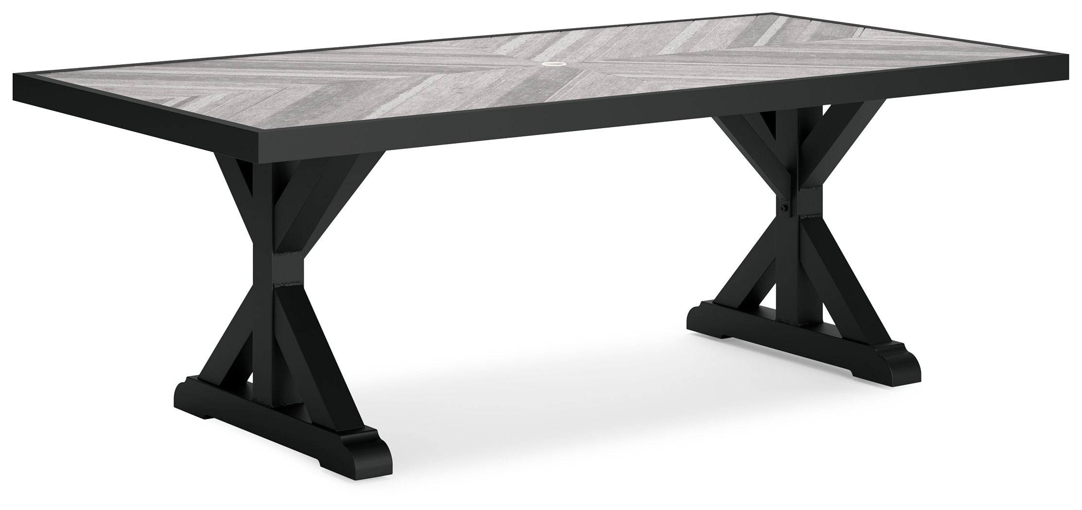 Beachcroft - Rect Dining Table W/Umb Opt - Premium Dining Tables from Ashley Furniture - Just $1949.08! Shop now at brett interiors