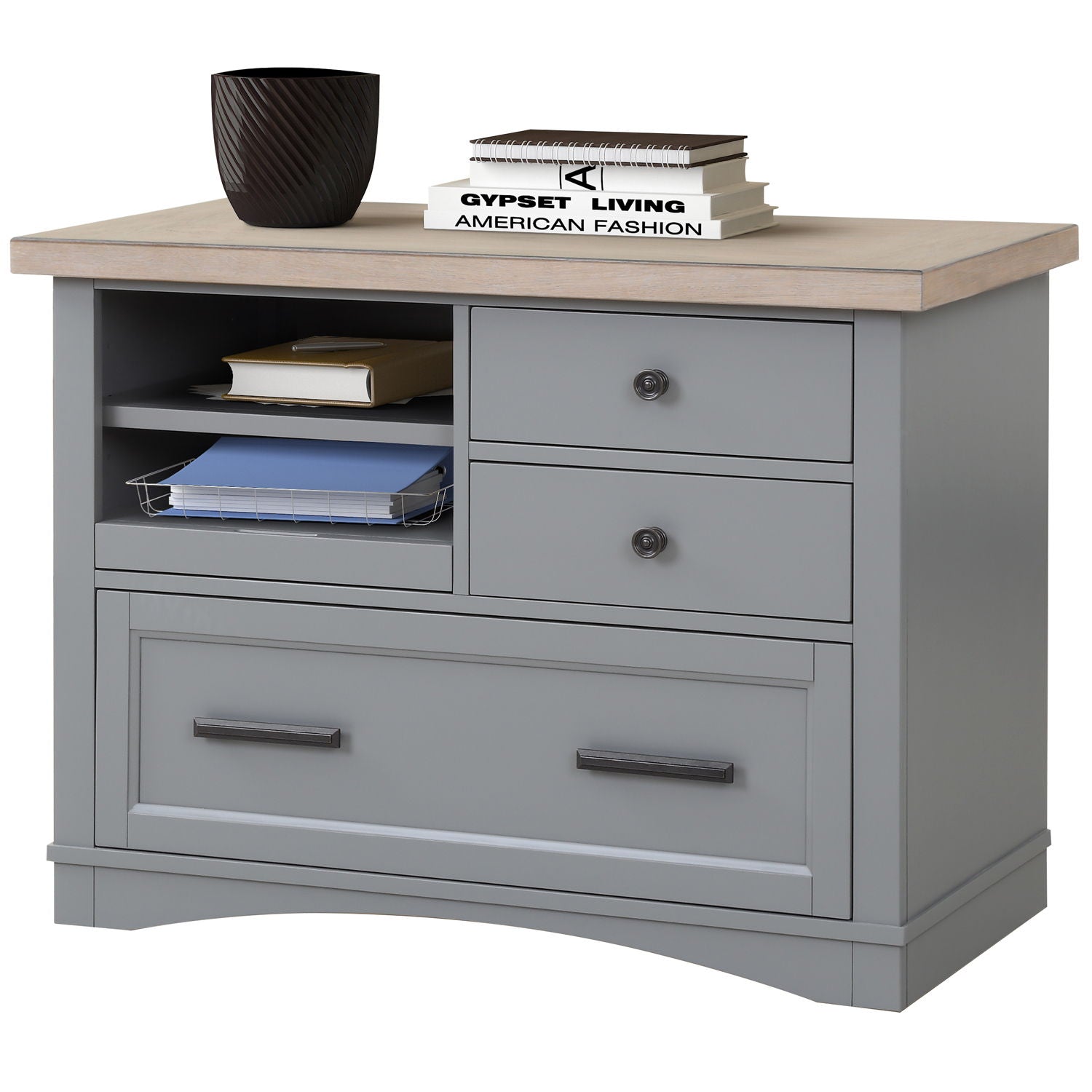 Americana Modern - Functional File with Power Center - Premium Filing Cabinets from Parker House - Just $822.50! Shop now at brett interiors