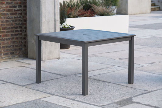 Eden Town - Gray - Square Dining Table W/Umb Opt - Premium Dining Tables from Signature Design by Ashley® - Just $369.60! Shop now at brett interiors