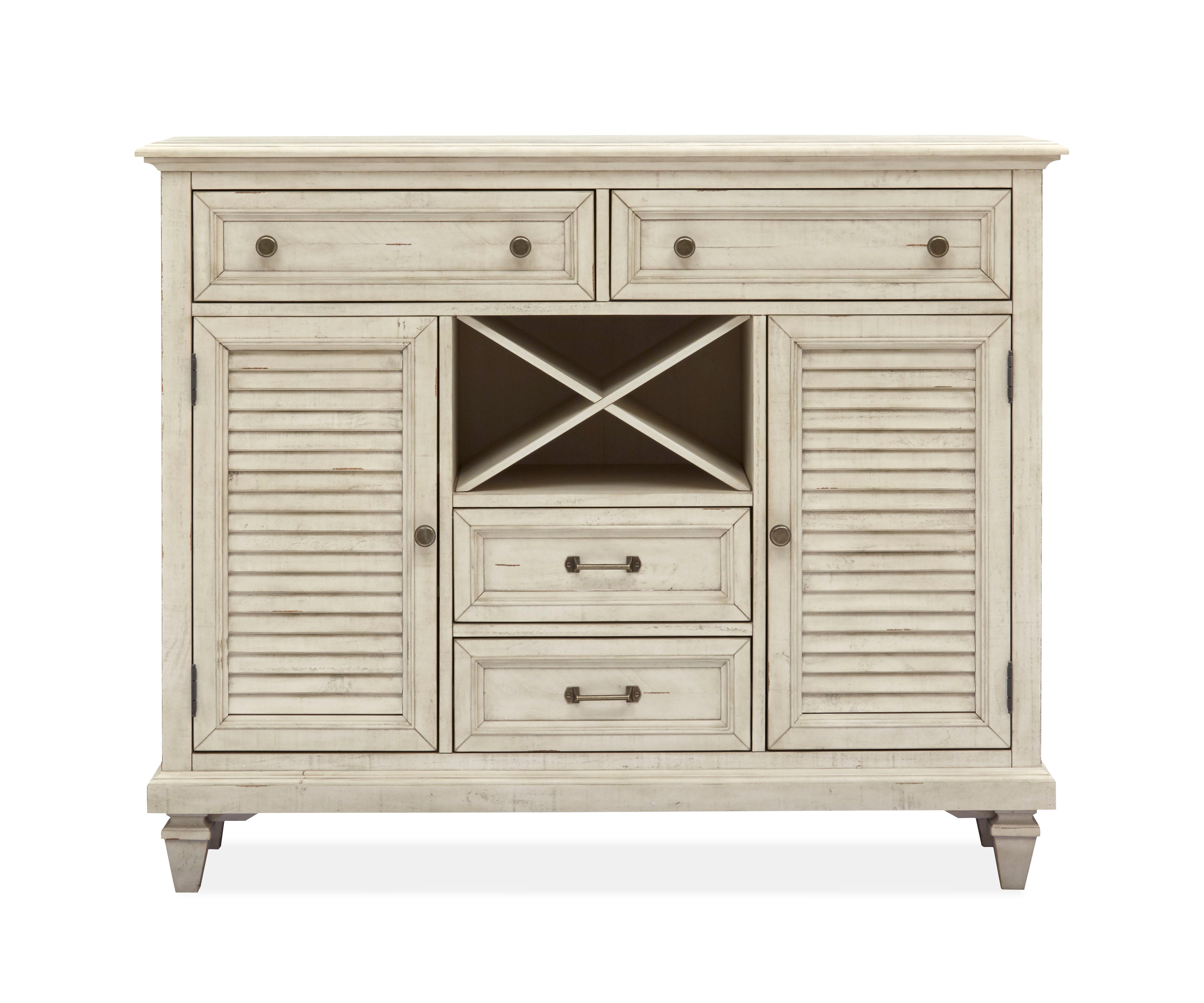 Newport - Server - Alabaster - Premium Servers from Magnussen Furniture - Just $1689! Shop now at brett interiors