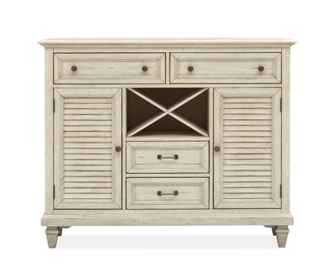 Newport - Server - Alabaster - Premium Servers from Magnussen Furniture - Just $1689! Shop now at brett interiors