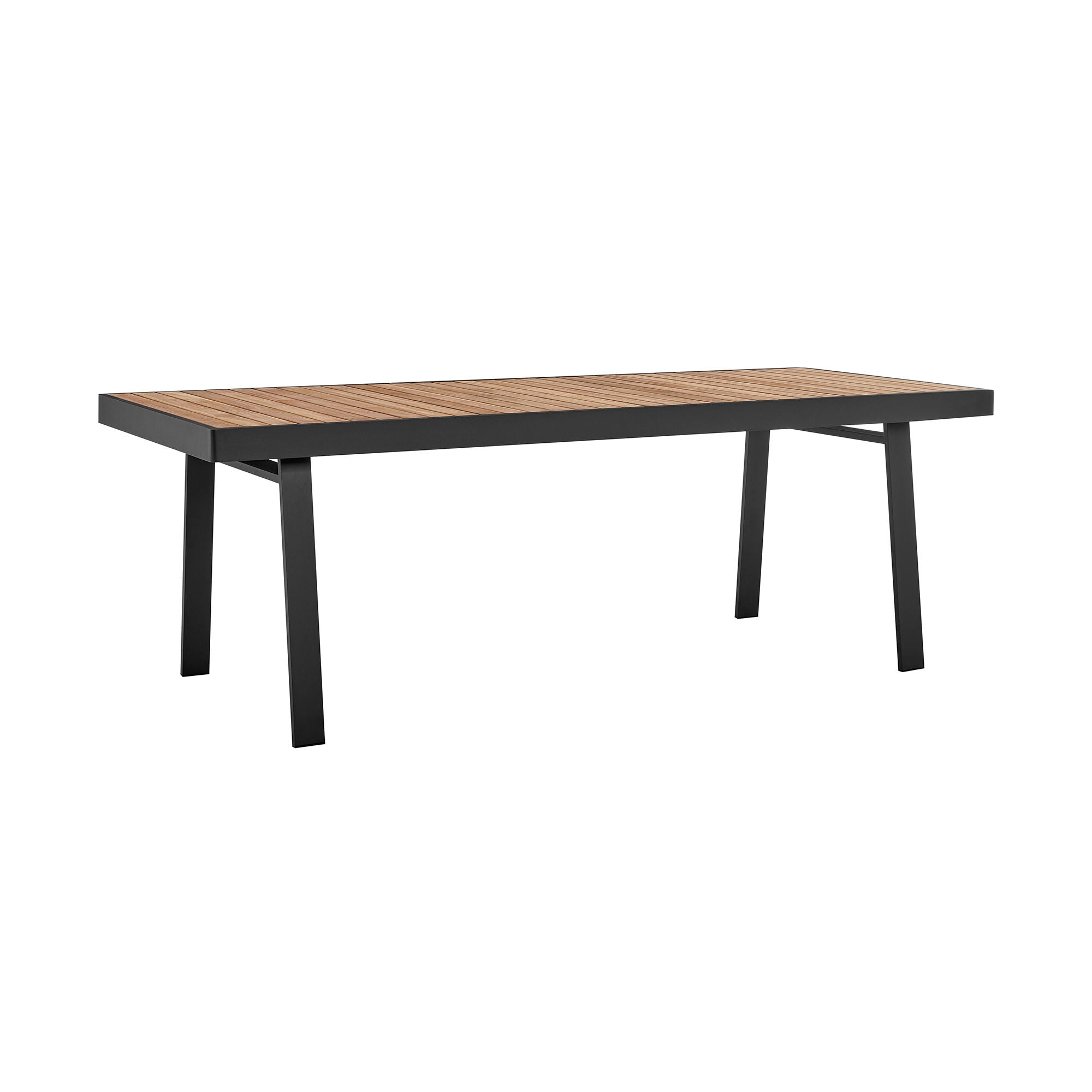 Nofi - Outdoor Patio Dining Table - Charcoal / Teak - Premium Dining Tables from Armen Living - Just $2297.50! Shop now at brett interiors