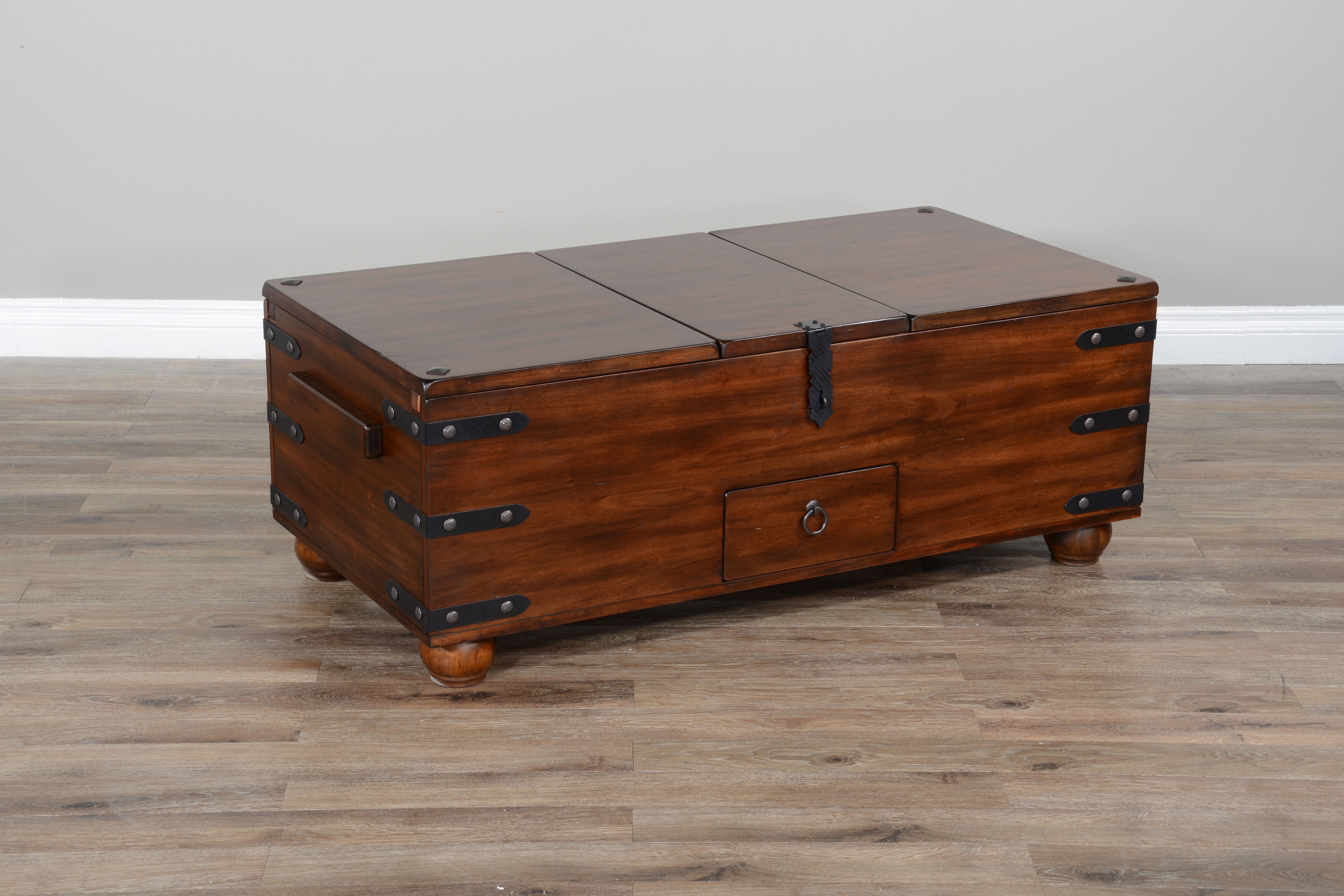 Santa Fe - Trunk Coffee Table - Dark Brown - Premium Coffee Tables from Sunny Designs - Just $801! Shop now at brett interiors