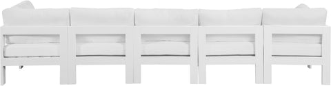 Nizuc - Outdoor Patio Modular Sofa - White - Premium Sofas from Meridian Furniture - Just $4512.50! Shop now at brett interiors