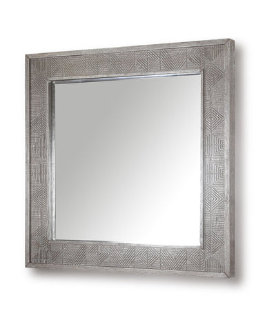 Crossings Serengeti - Wall Mirror - Sandblasted Fossil Grey - Premium Wall Mirrors from Parker House - Just $372.50! Shop now at brett interiors