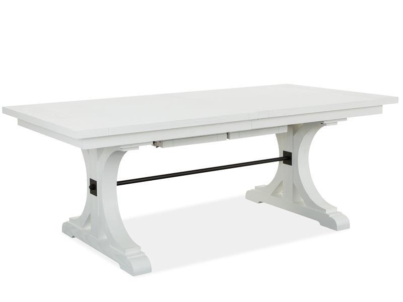 Harper Springs - Trestle Dining Table - Silo White - Premium Dining Tables from Magnussen Furniture - Just $1789! Shop now at brett interiors