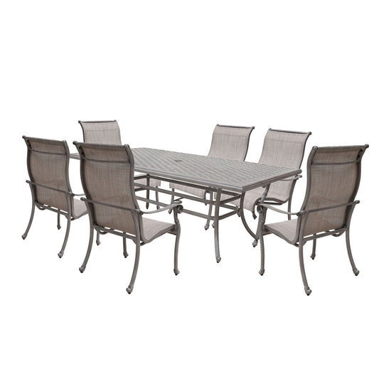 Cast Aluminum Dining Set With Sling Chairs - Premium 5 Piece Outdoor Sets from Gather Craft - Just $2638! Shop now at brett interiors