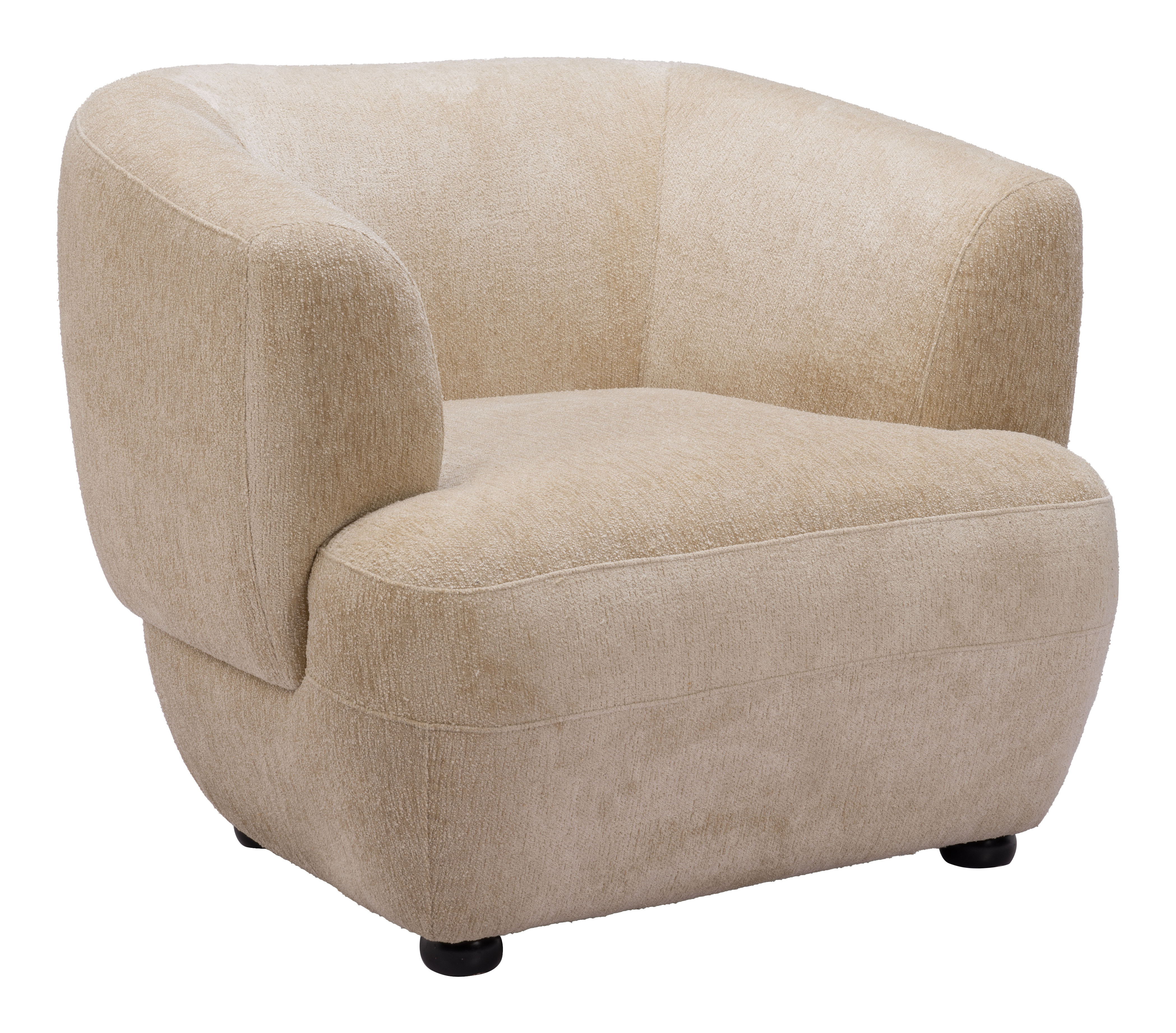 Bekker - Accent Chair - Golden Beige - Premium Accent Chairs from Zuo Modern - Just $2600! Shop now at brett interiors