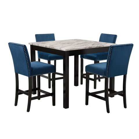 Celeste - Counter Table & 4 Chairs - Premium 5 Piece Dining Room Sets from New Classic - Just $747.50! Shop now at brett interiors