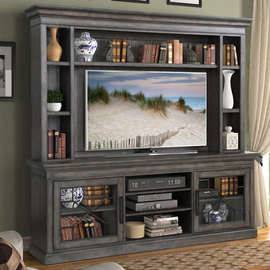 Sundance - Console with Hutch & Backpanel - Premium Entertainment Centers from Parker House - Just $2497.50! Shop now at brett interiors