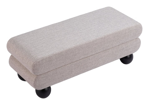 Davao - Bench - Gray - Premium Upholstered Benches from Zuo Modern - Just $1675! Shop now at brett interiors