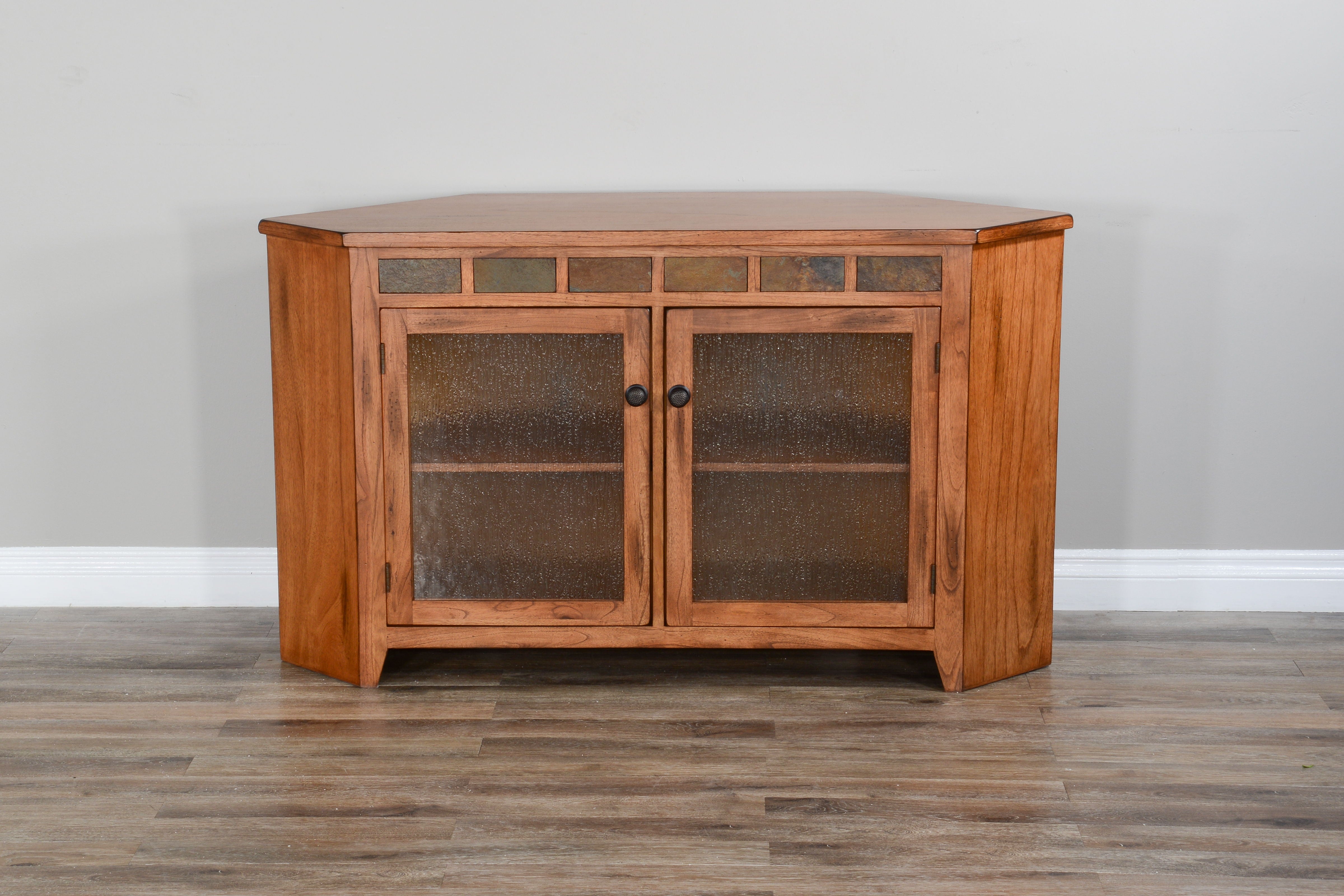 Sedona - Corner TV Console - Light Brown - Premium TV Stands from Sunny Designs - Just $894! Shop now at brett interiors