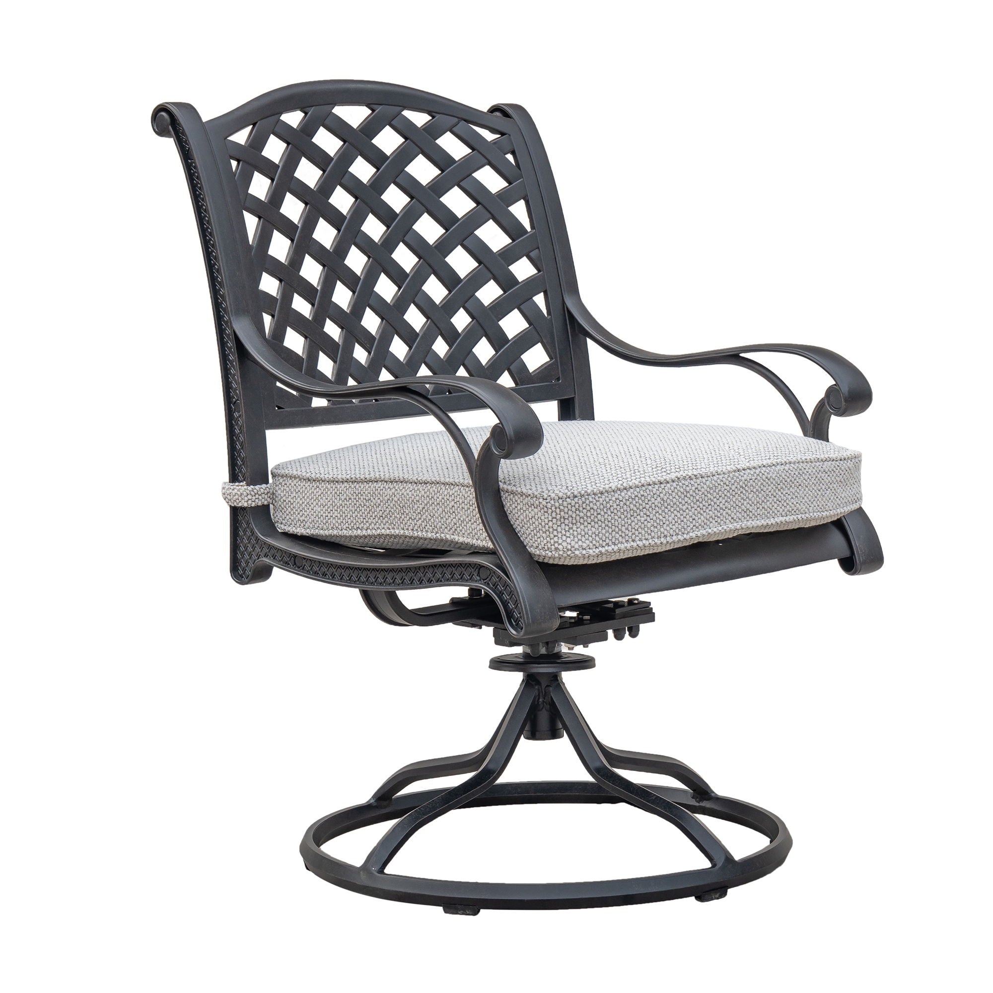 Durable Outdoor Dining Swivel Rockers With Cushions (Set of 2) - Sandstorm - Premium Chair Sets from Gather Craft - Just $975! Shop now at brett interiors