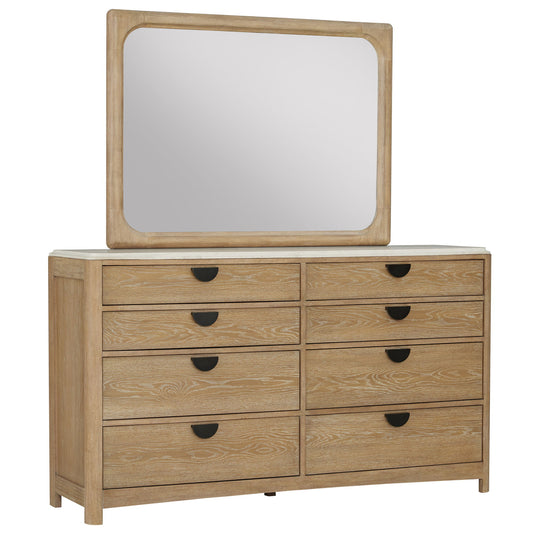 Escape - Bedroom 8 Drawer Dresser And Mirror - Glazed Natural Oak - Premium Dresser & Mirror from Parker House - Just $1620! Shop now at brett interiors