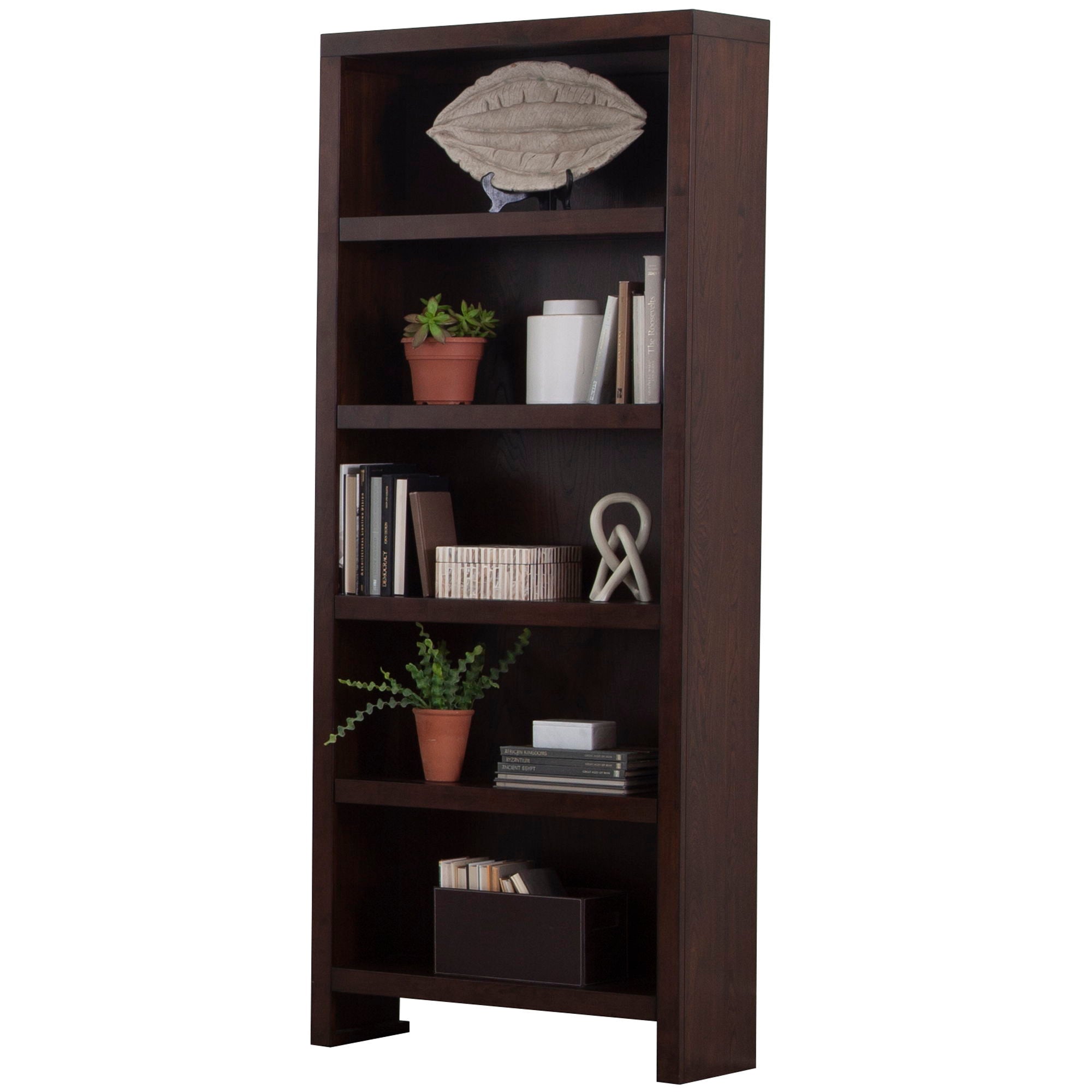 Elevation - Bookcase - Warm Elm - Premium Standard Bookcases from Parker House - Just $522.50! Shop now at brett interiors