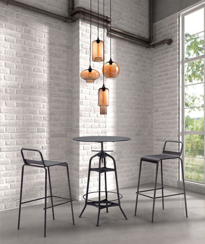 Lambie - Ceiling Lamp - Rust / Amber - Premium Ceiling Lamps from Zuo Modern - Just $1325! Shop now at brett interiors