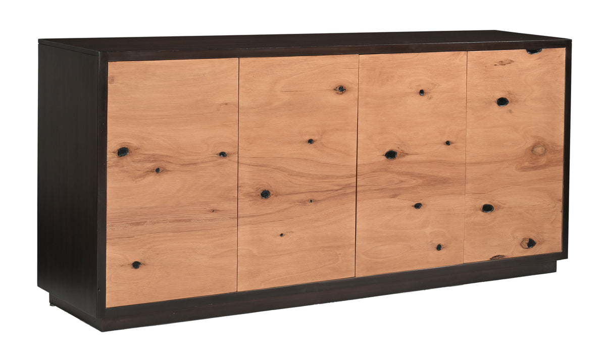 Deshler - Four Door Credenza - Black - Premium Credenzas from Coast2Coast Home - Just $4950! Shop now at brett interiors