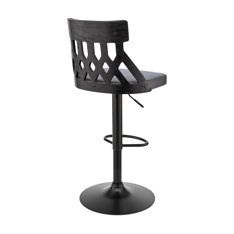 Angelo - Adjustable Swivel Bar Stool - Premium Adjustable Height from Armen Living - Just $240! Shop now at brett interiors