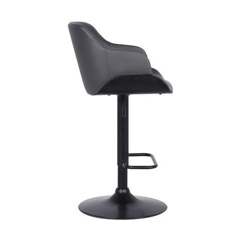 Toby - Adjustable Swivel Bar Stool - Premium Adjustable Height from Armen Living - Just $260! Shop now at brett interiors