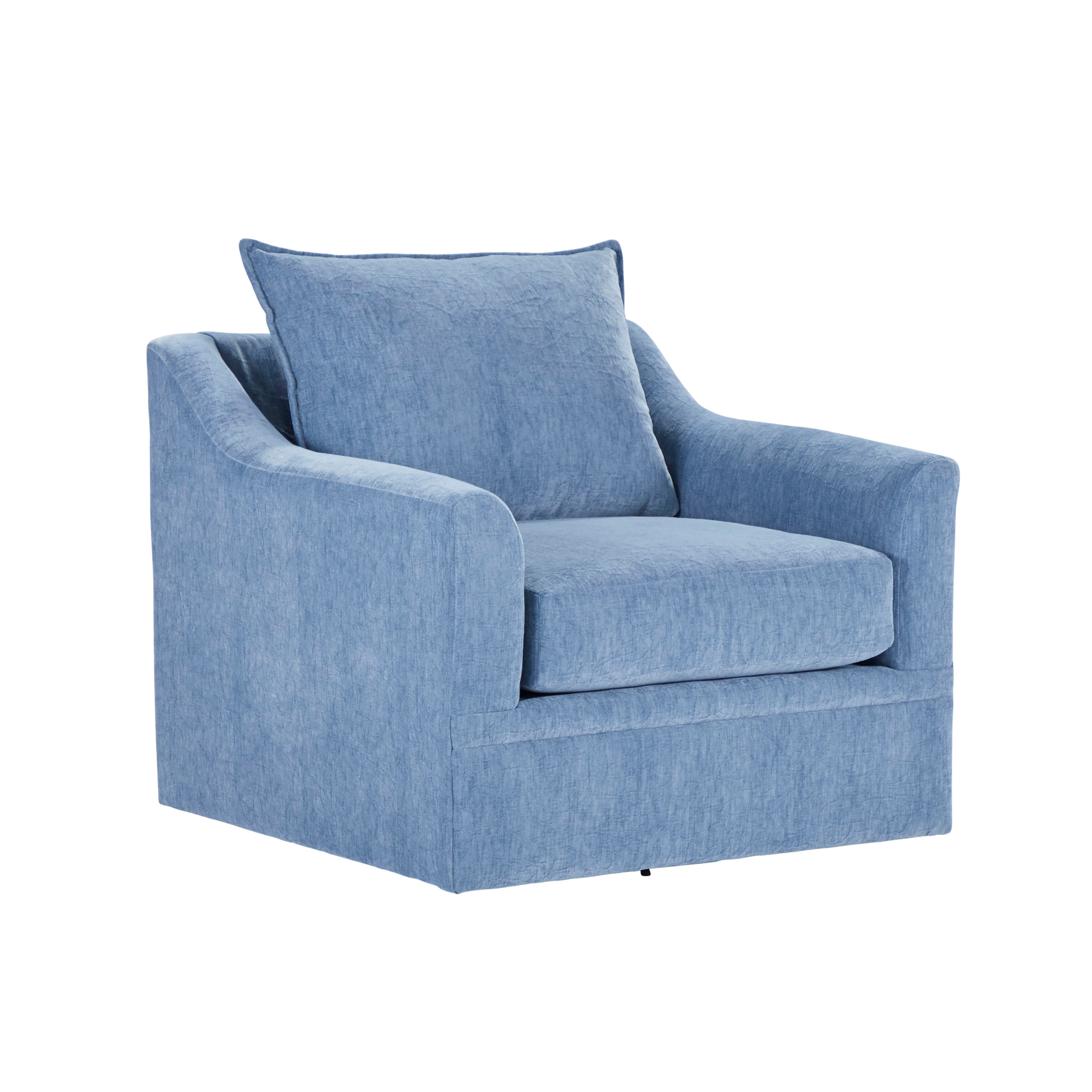 Sylvie - Swivel Chair - Blue Slate - Premium Swivel Chairs from New Classic - Just $872.50! Shop now at brett interiors