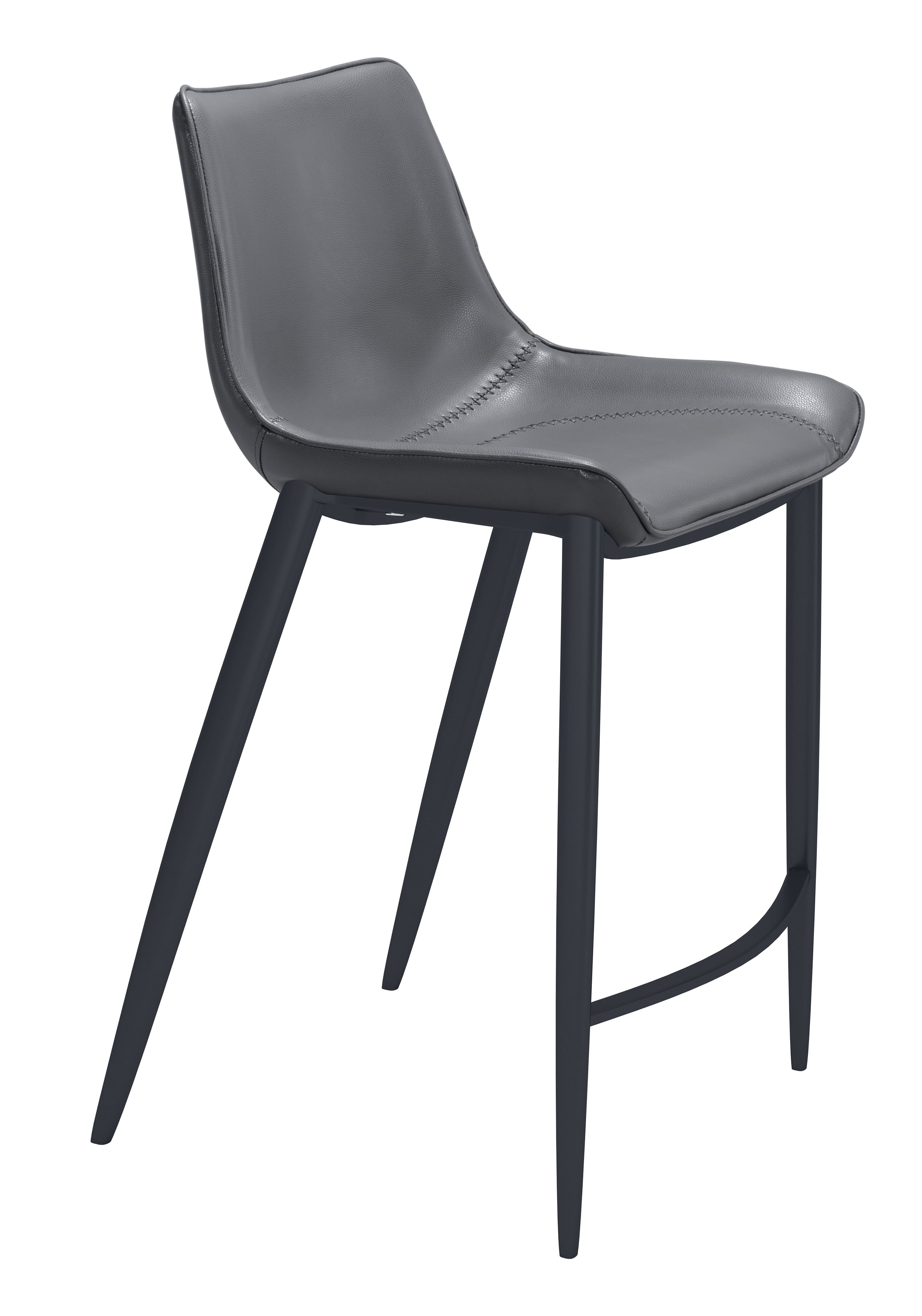 Magnus - Counter Chair (Set of 2) - Dark Gray / Black - Premium Chair Sets from Zuo Modern - Just $1600! Shop now at brett interiors