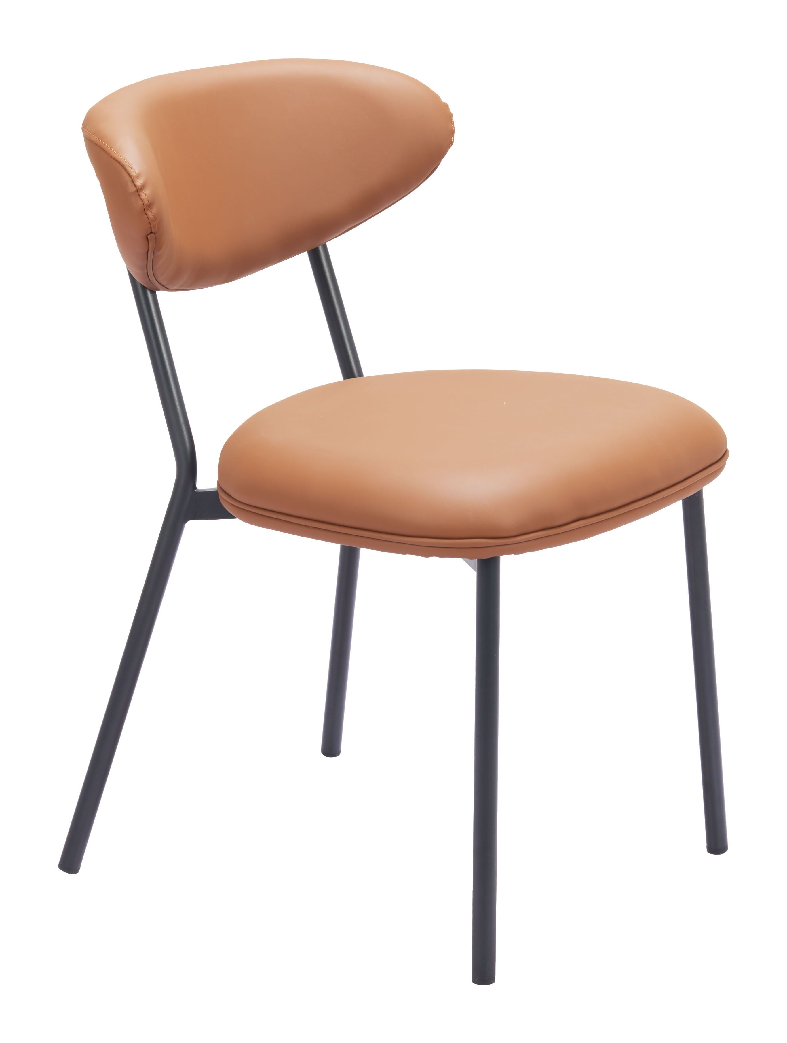 Rorun - Dining Chair (Set of 2) - Brown - Premium Stool Sets from Zuo Modern - Just $1400! Shop now at brett interiors