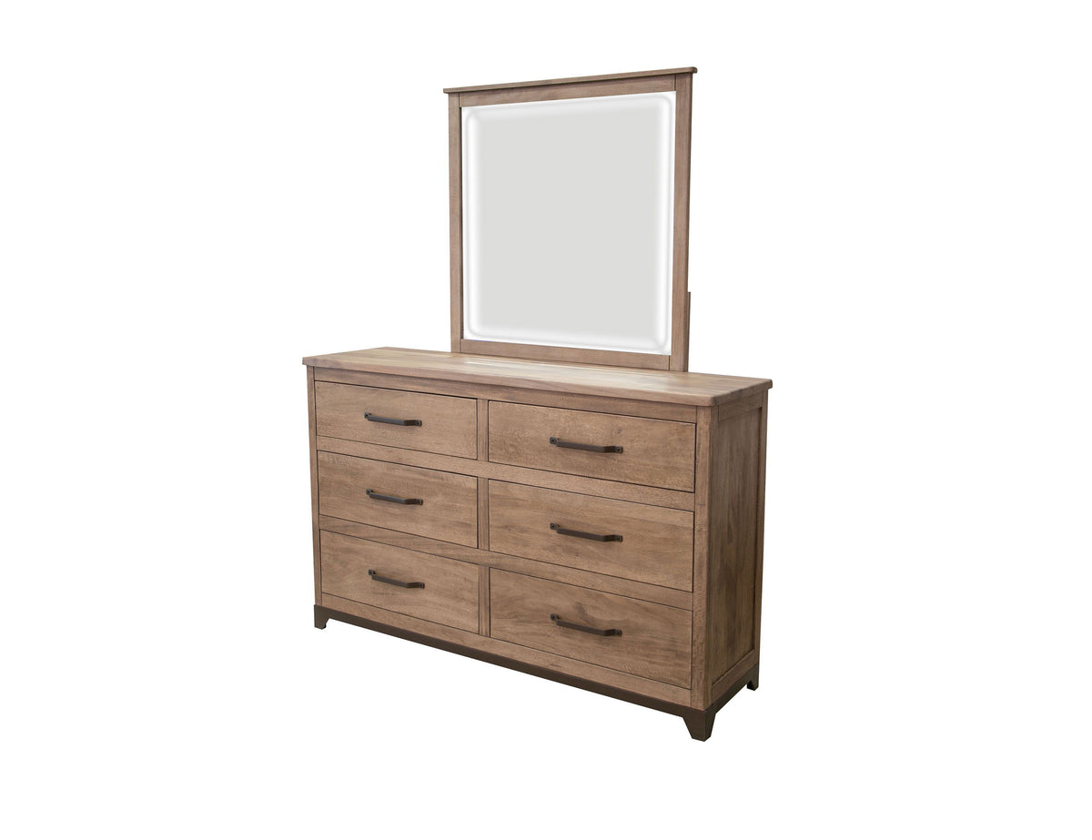 Natural Parota - Mirror - Brown Cappuccino - Premium Bedroom Mirrors from International Furniture Direct - Just $350! Shop now at brett interiors