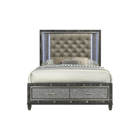 Radiance - Upholstered Storage Bed - Premium Upholstered Beds from New Classic - Just $1147.50! Shop now at brett interiors